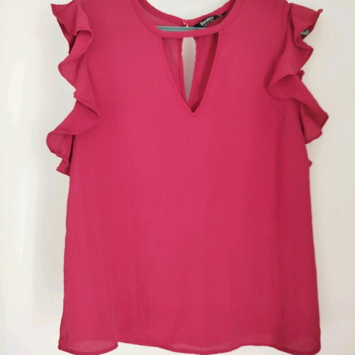 Bershka Bordeaux blouse size M like new