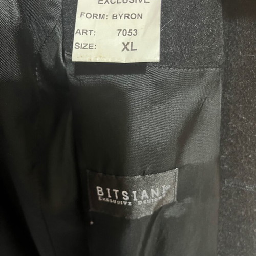 Bitsiani wool coat anthracite used, wool with viscose