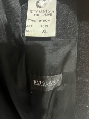 Bitsiani wool coat anthracite used, wool with viscose