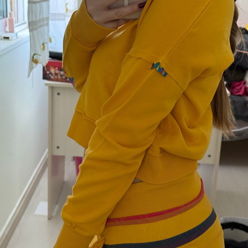 BodyTalk tracksuit set used, mustard, size Small