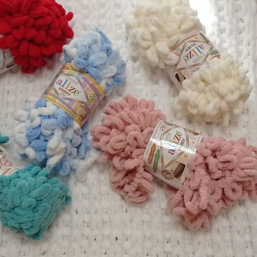 Alize Puffy Handmade Baby Blanket made to order, hypoallergenic