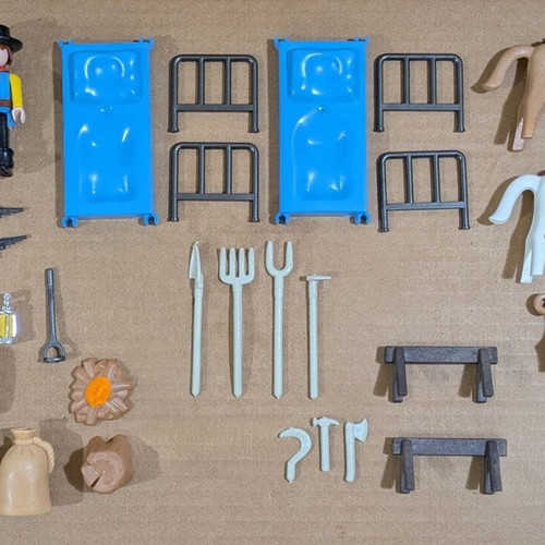 Playmobil Western 3768 Silver Ranch ранчо употребявано с кутия