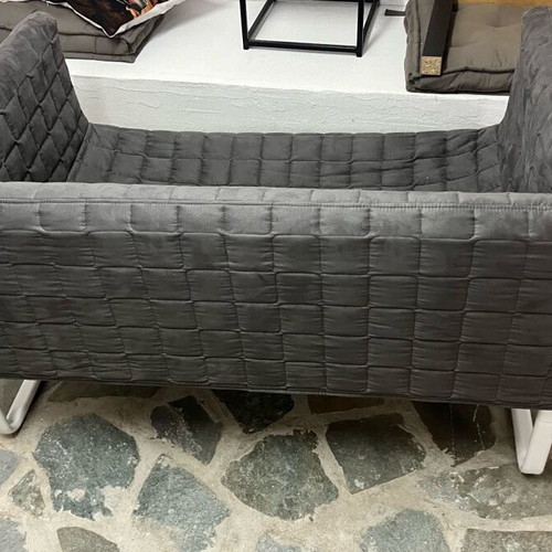 Sofa 2-seater used, aluminum
