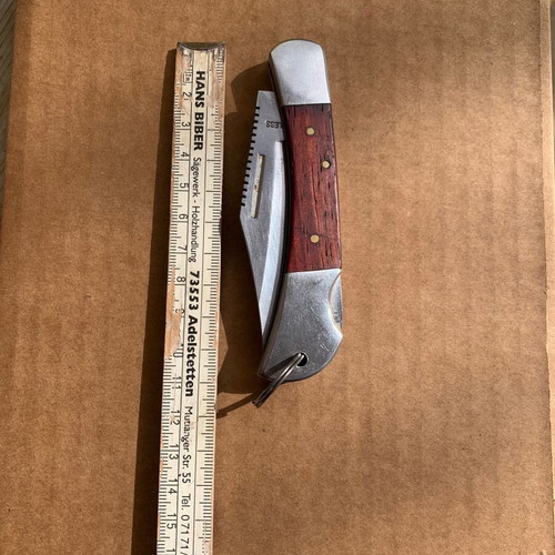 Lockback knife used John Benzen Tools unsharpened
