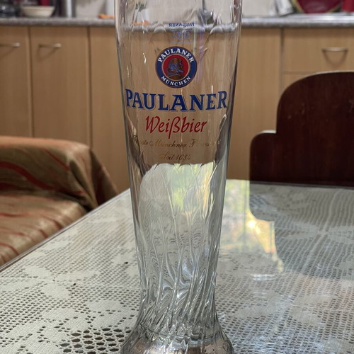 Paulaner Vintage Beer Glass 1/2 Liter Like New