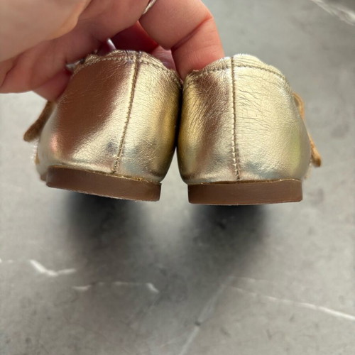 Babywalker ballerinas like new, leather gold bronze No 21