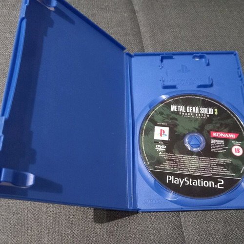 Metal Gear Solid 3 Ps2 used with Greek cover without manual