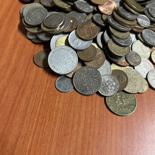 Σετ νομισμάτων μεταχειρισμένο, 250 κομμάτια από διάφορες χώρες