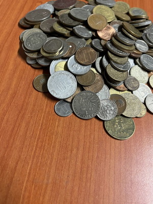 Σετ νομισμάτων μεταχειρισμένο, 250 κομμάτια από διάφορες χώρες
