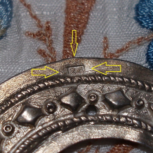 Russian silver 875 handmade horseshoe votive used