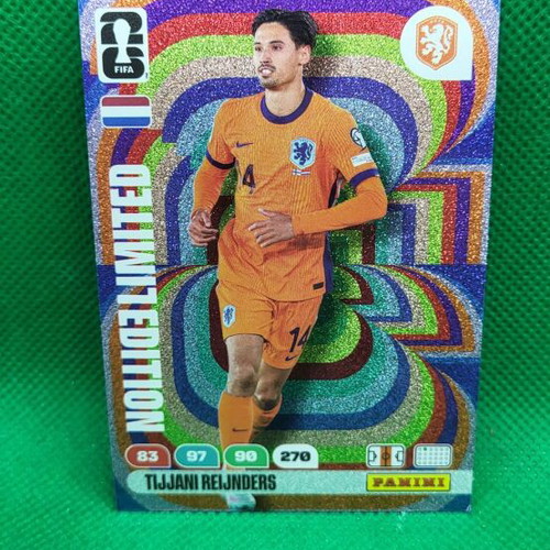 Tijjani Reijnders Limited Edition Panini FIFA World Cup 2026 κάρτα καινούργιο