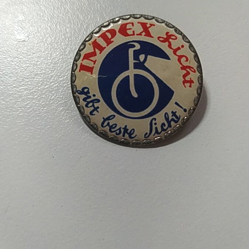 Impex German collectible pin used, 1930s tin badge