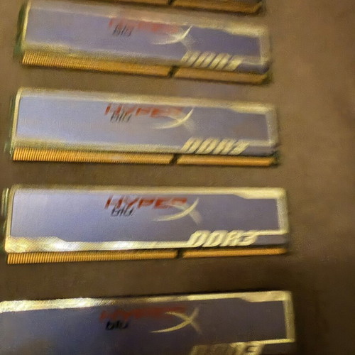 Kingston HyperX Blu 12GB DDR3 RAM used, 6x2GB 1600MHz
