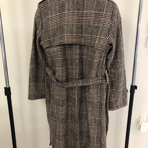 Checked women's coat used, size M / 38 / 10