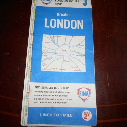 London road map by FINA used