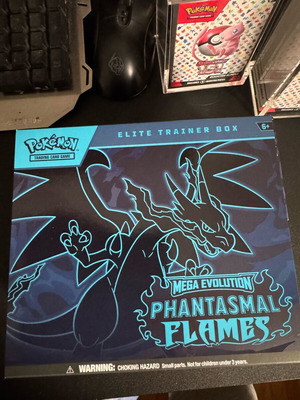 Phantasmal Flames Elite Trainer Box used with cards