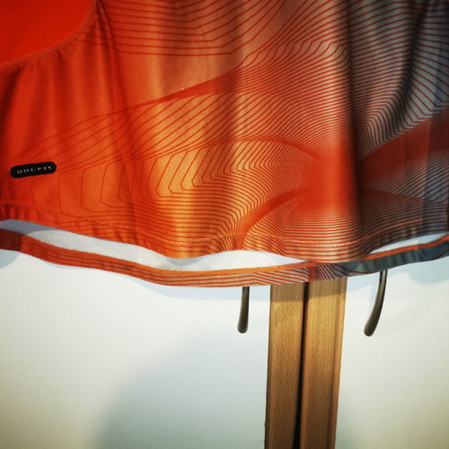 Nike Drifit running shirt used, orange, size L