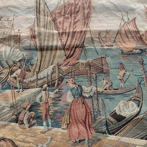 Tapestry with nautical theme like new, large size 150x117
