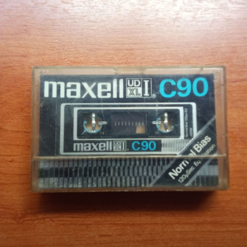 Maxell C90 UD XLI audio tape used, 1980s collectible cassette