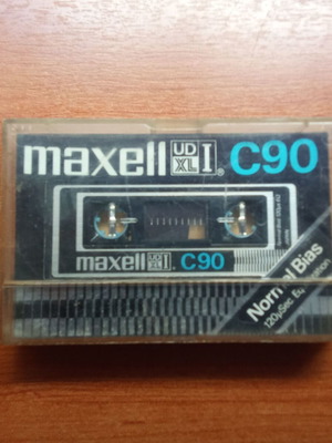 Maxell C90 UD XLI audio tape μεταχειρισμένη, συλλεκτική κασέτα δεκαετίας 1980