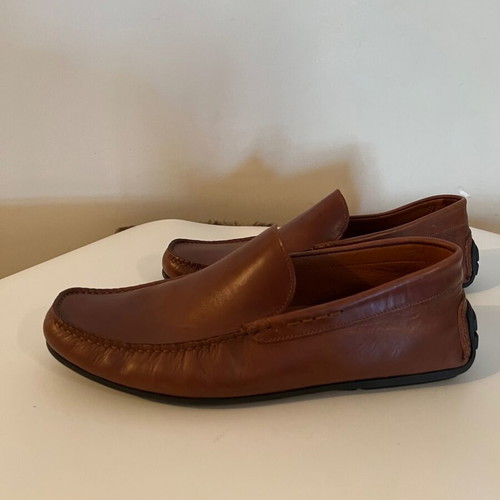 Avvento Men's leather casual shoes new, tan size 42