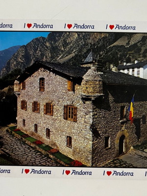 Καρτ ποστάλ Casa de la Vall Ανδόρρα μεταχειρισμένη