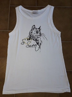 Sarah Lawrence T-shirt used, size XL, white