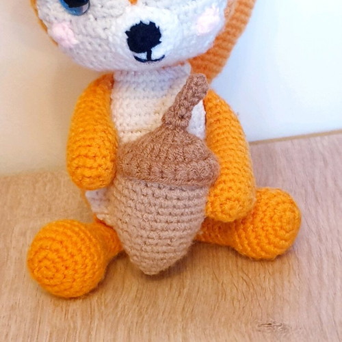 Amigurumi Squirrel Doll knitted handmade new