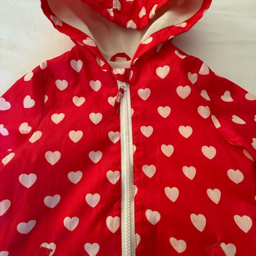 Mothercare jacket with lining for girl 2-3 years like new, red