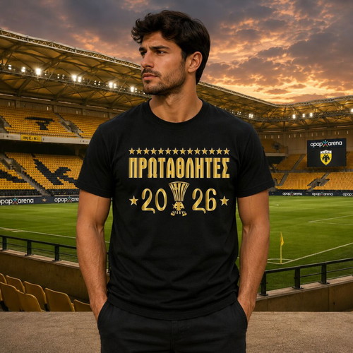 AEK Champions 2026 T-shirt new, 1+1 gift