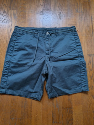 Petrol Bermuda shorts Zara XL like new, grey and blue