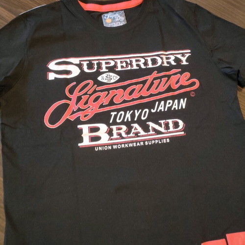Superdry T-shirt black size XL like new