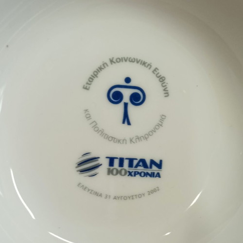 Titan 100 Years Ionia Porcelain Collectible Plate new