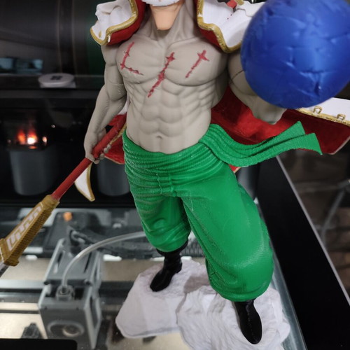 Pirate Whitebeard figure 3D printed in PLA 30 cm made to order