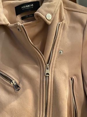 Pull&Bear suede jacket new, size Small, beige pink