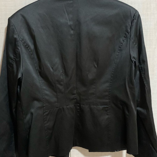 Amisu jacket size 42 like new, black satin fabric