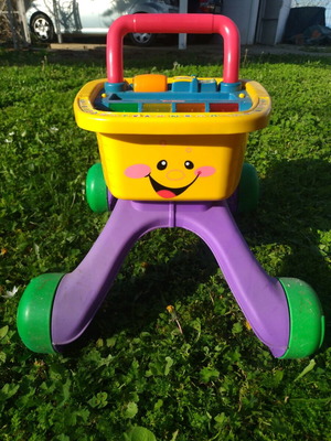 Περπατούρα Fisher-Price Laugh & Learn 4-in-1 Snack Cart σαν καινούργια