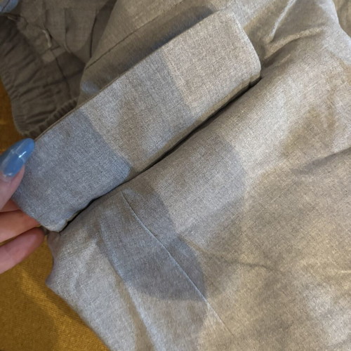 Gray office skirt like new, size L 40 12