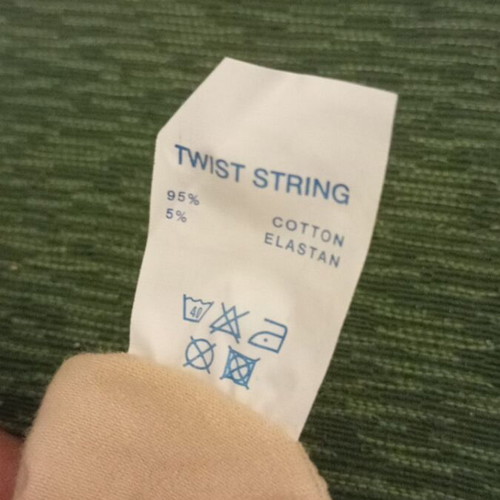 Twist string pack of 12, 4 black, 4 beige, 4 white, new