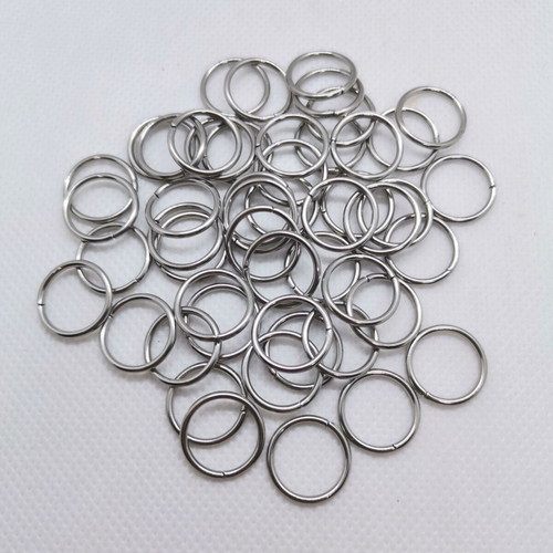 Stainless steel open rings 1.6×15 mm, pack of 50, new