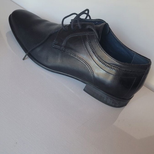 Damiani men's black leather dress shoes size EU 41 used