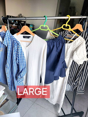 Clothing pack large cotton like new, colorful