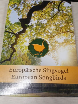 European Songbirds Gold-Plated Medal Collection like new with booklet and certificate