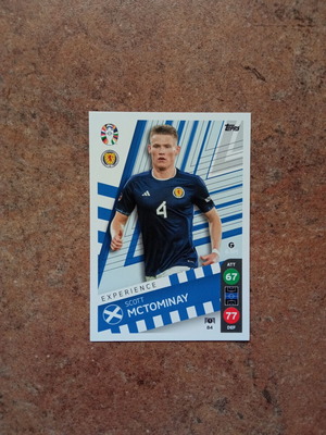 Scott McTominay Topps Euro 2024 Match Attax συλλεκτική κάρτα
