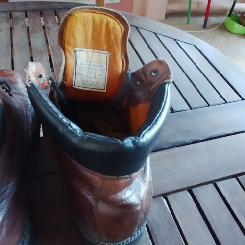 Harley-Davidson Vintage Steel Toe Leather Boots used, EU 46 US 11.5, brown