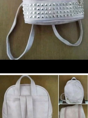 Backpack αχρησιμοποίητο με πολύ χώρο και διακοσμητικά καρφιά