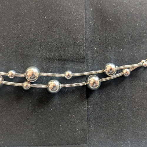 Oxette bracelet new, silver plated with platinum finish