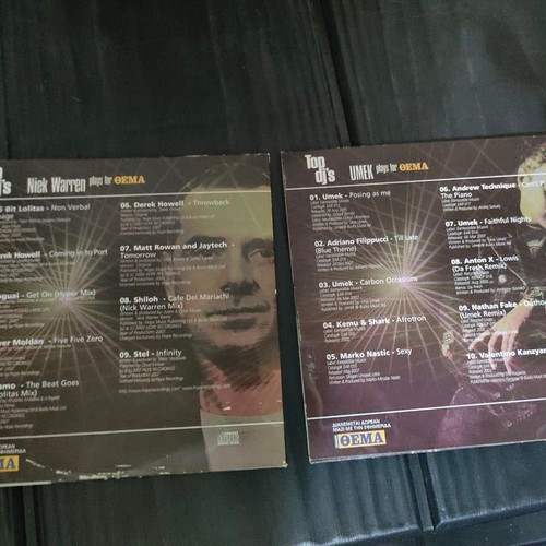 Top DJ's CD set Nick Warren & Umek electronic music