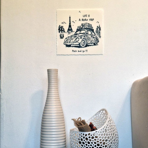 Scarabeus in Paris 3D printed relief art, new