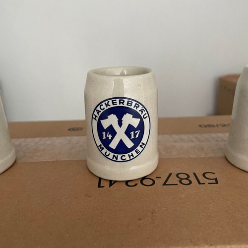 German ceramic beer mugs collection München miniatures set of 3 new